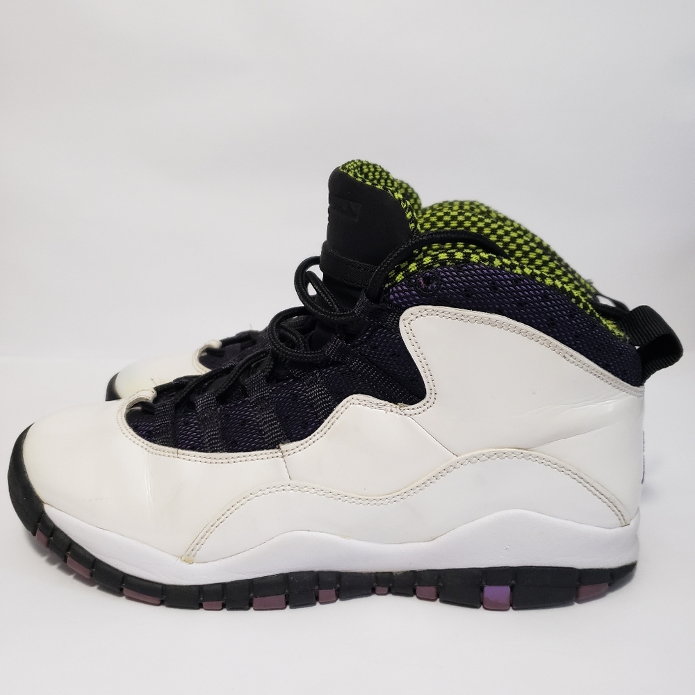 2011 Nike Air Jordan 10 Retro X White Violet Pop Cyber Joker 487211-120